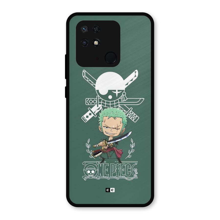 Hunter Zoro Sword Metal Back Case for Redmi 10