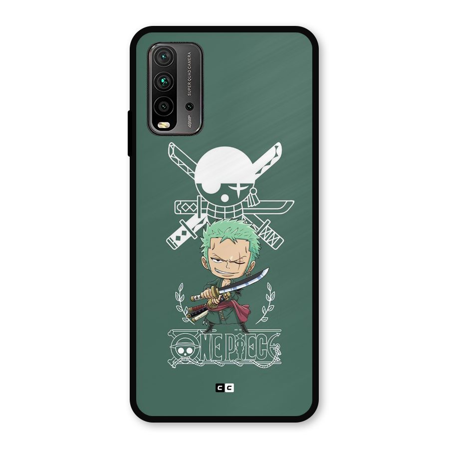 Hunter Zoro Sword Metal Back Case for Redmi 9 Power