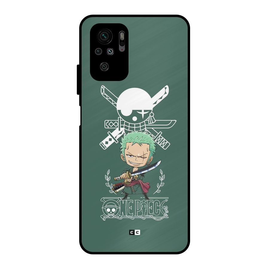 Hunter Zoro Sword Metal Back Case for Redmi Note 10S