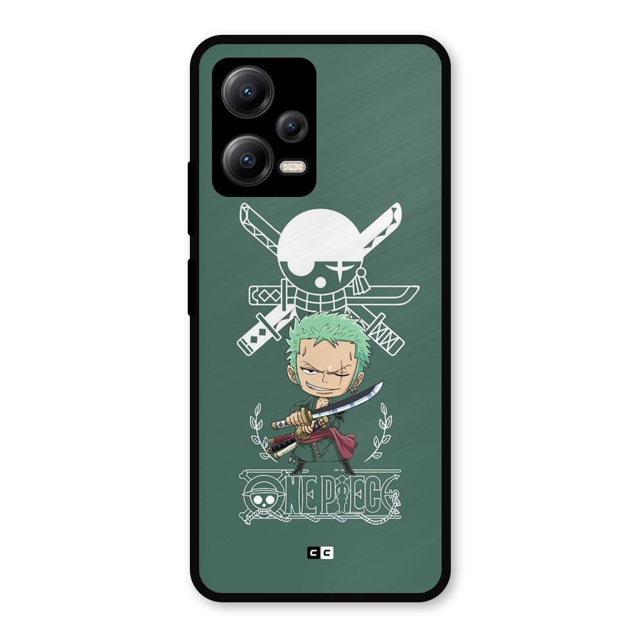 Hunter Zoro Sword Metal Back Case for Redmi Note 12 5G