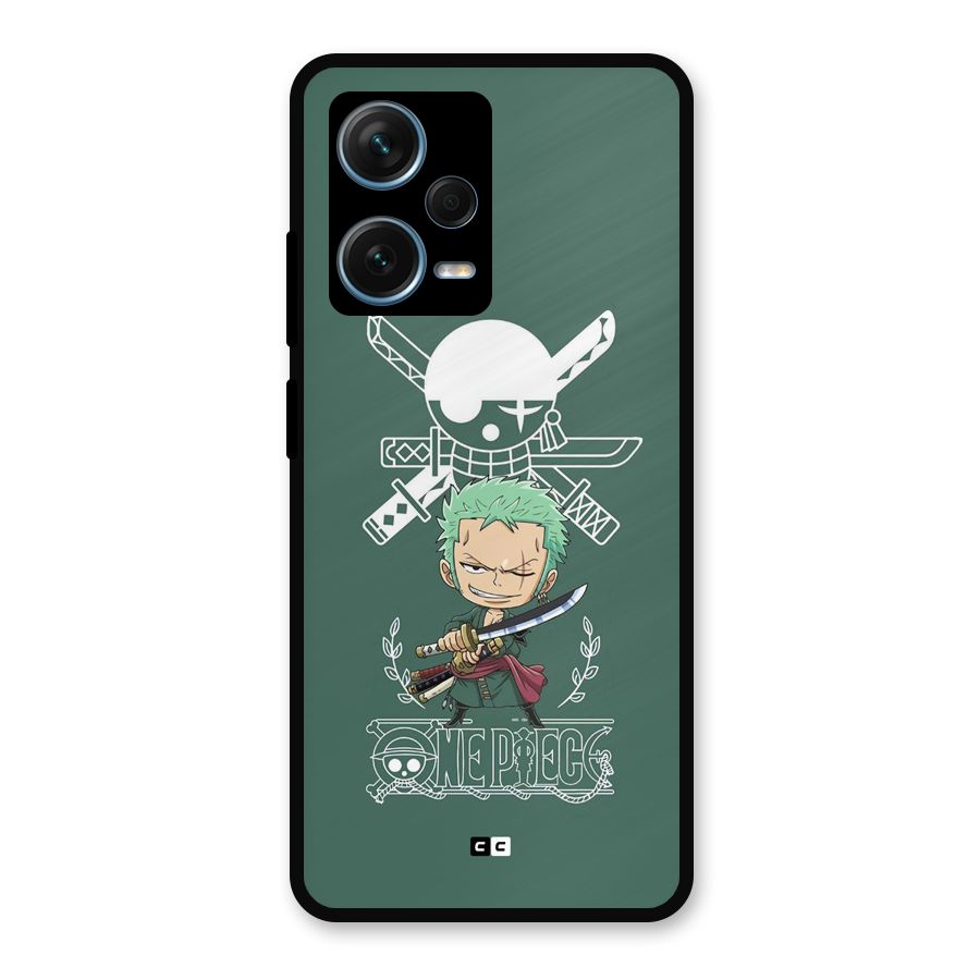 Hunter Zoro Sword Metal Back Case for Redmi Note 12 Pro Plus 5G