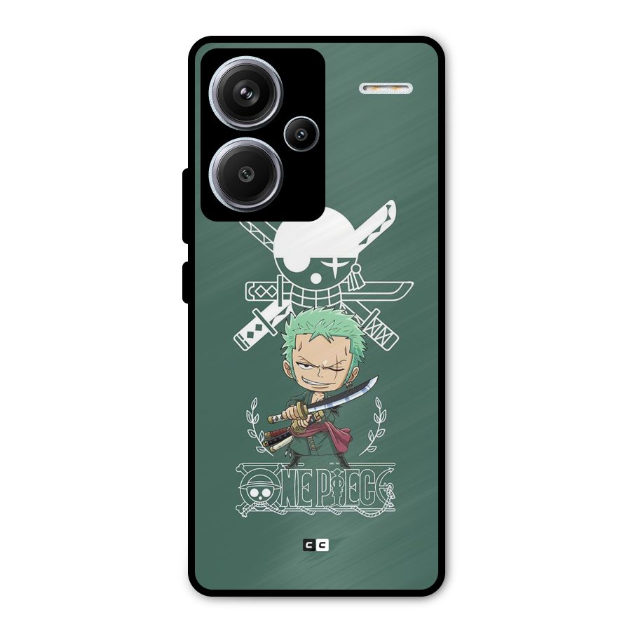 Hunter Zoro Sword Metal Back Case for Redmi Note 13 Pro Plus