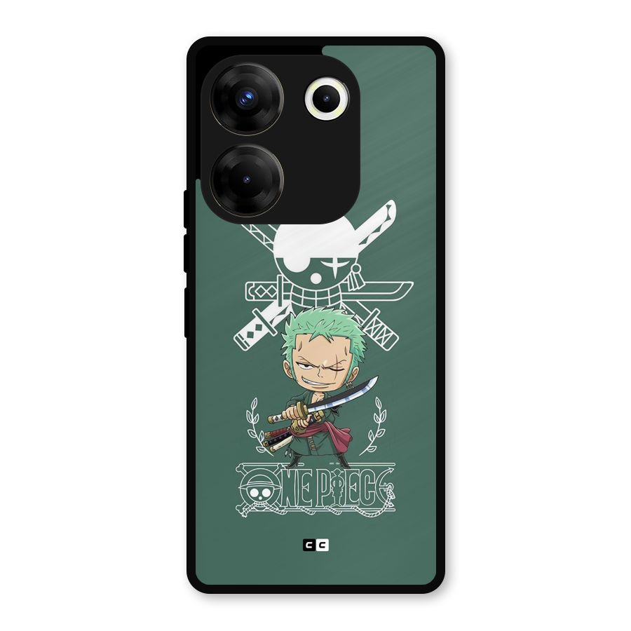 Hunter Zoro Sword Metal Back Case for Tecno Camon 20 Pro