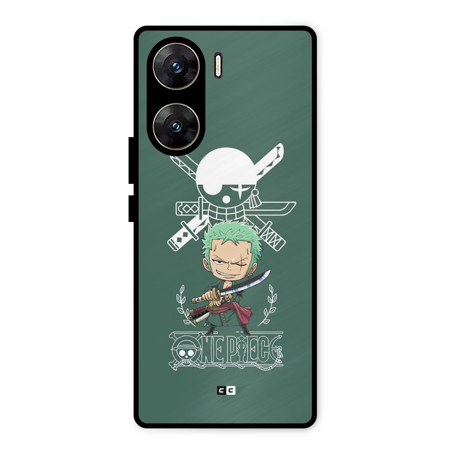 Hunter Zoro Sword Metal Back Case for Vivo V29e