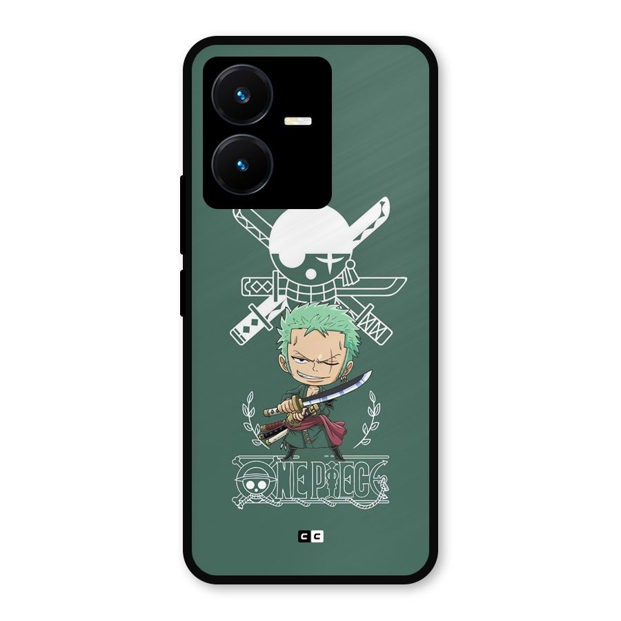 Hunter Zoro Sword Metal Back Case for Vivo Y22s