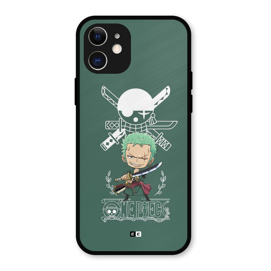 Hunter Zoro Sword Metal Back Case for iPhone 12