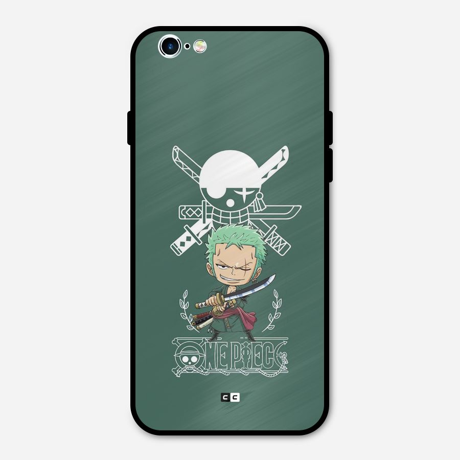Hunter Zoro Sword Metal Back Case for iPhone 6 6s