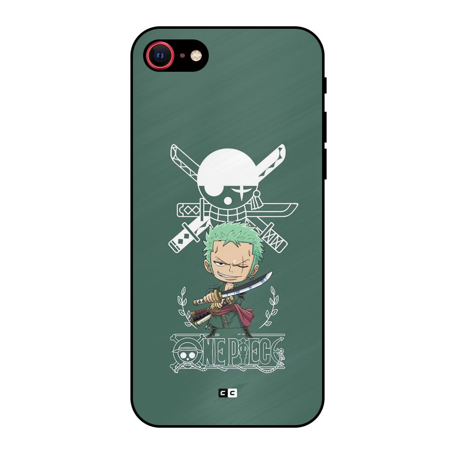 Hunter Zoro Sword Metal Back Case for iPhone 8