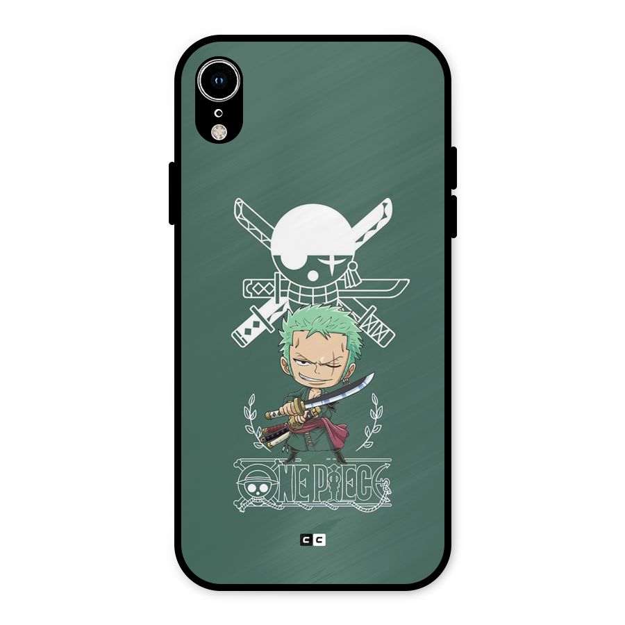 Hunter Zoro Sword Metal Back Case for iPhone XR