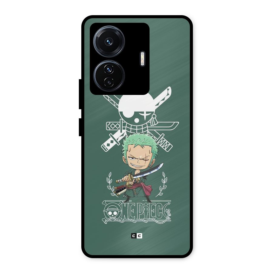 Hunter Zoro Sword Metal Back Case for iQOO Z6