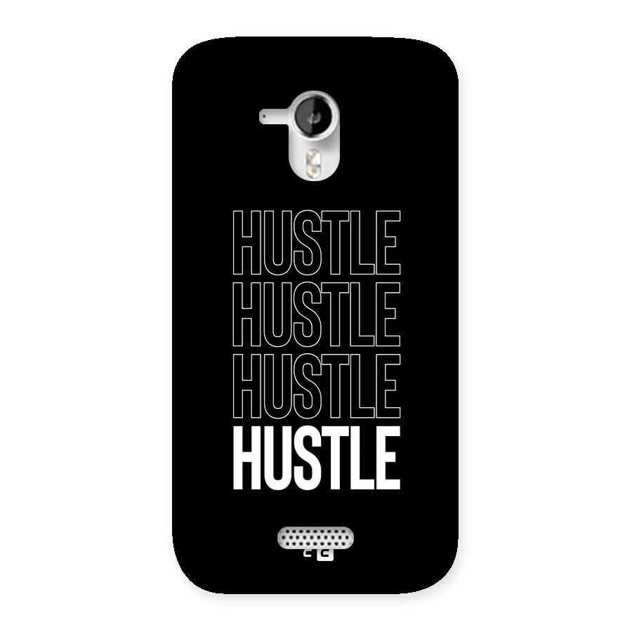 Hustle Hustle Hustle Back Case for Canvas HD A116