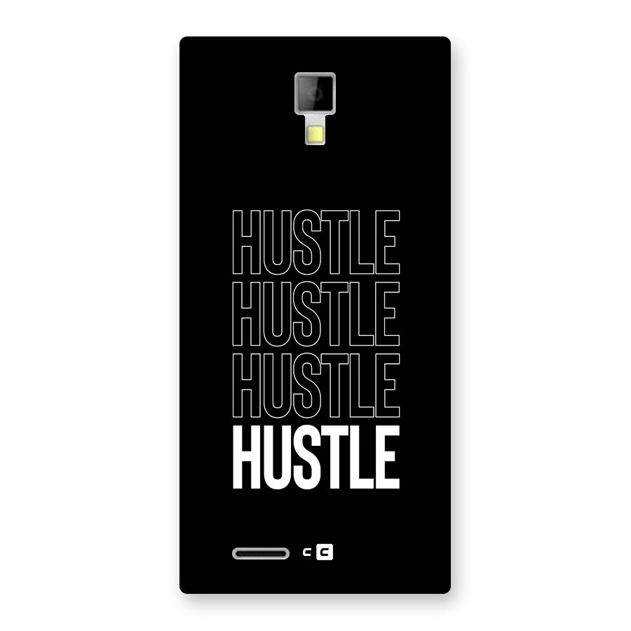 Hustle Hustle Hustle Back Case for Canvas Xpress A99