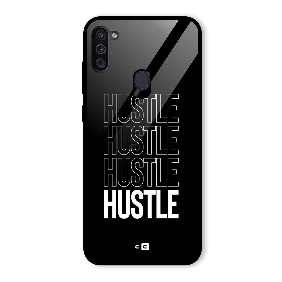 Hustle Hustle Hustle Glass Back Case for Galaxy M11