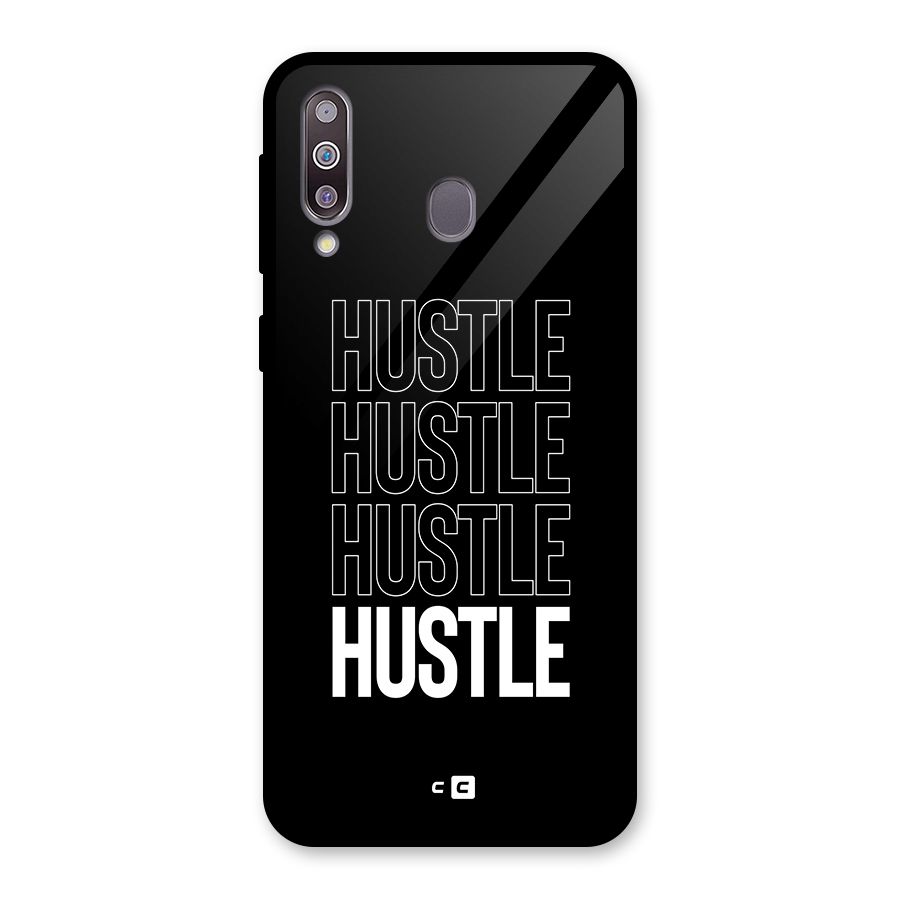 Hustle Hustle Hustle Glass Back Case for Galaxy M30