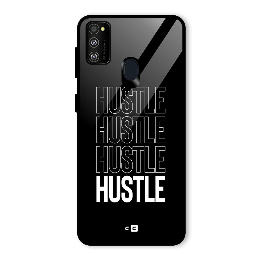 Hustle Hustle Hustle Glass Back Case for Galaxy M30s