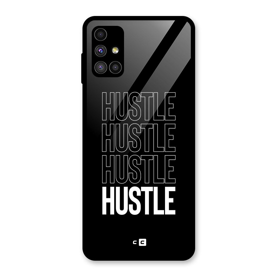 Hustle Hustle Hustle Glass Back Case for Galaxy M51