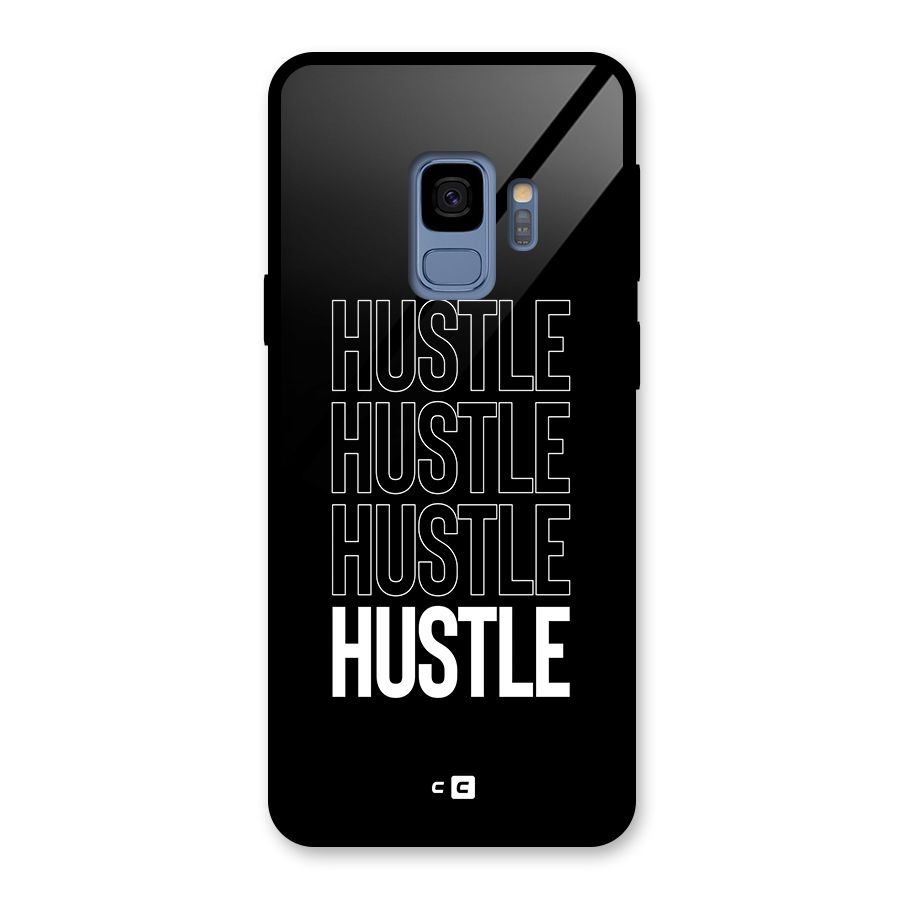 Hustle Hustle Hustle Glass Back Case for Galaxy S9