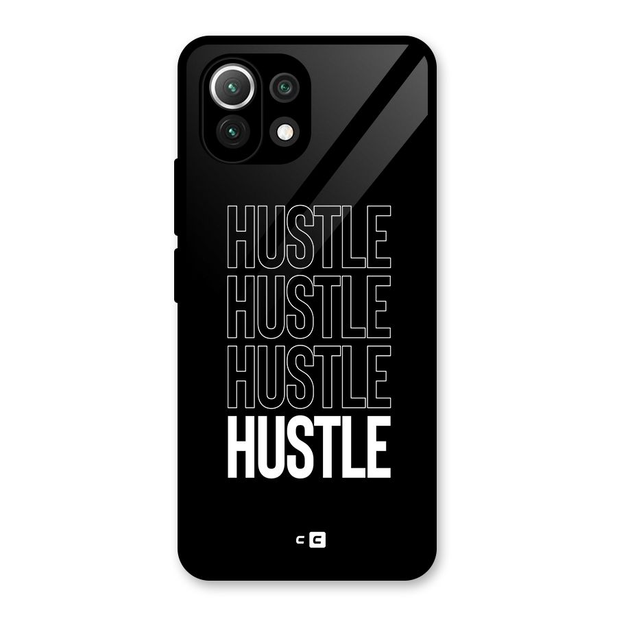 Hustle Hustle Hustle Glass Back Case for Mi 11 Lite NE 5G