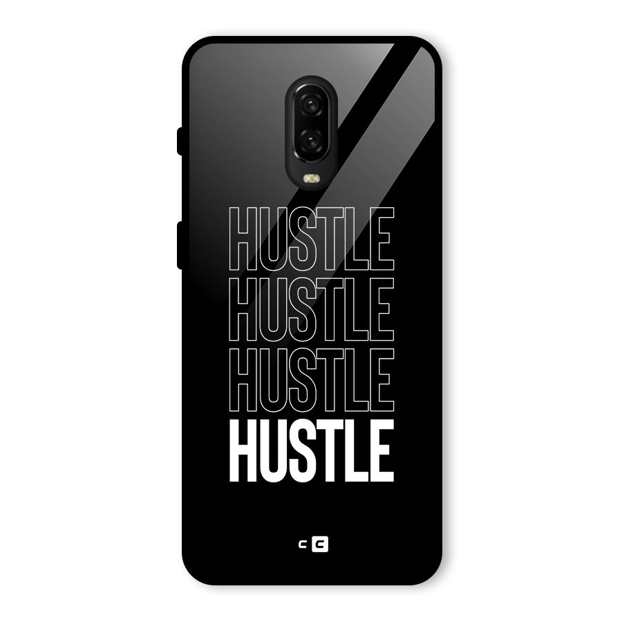 Hustle Hustle Hustle Glass Back Case for OnePlus 6T