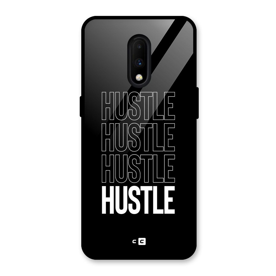 Hustle Hustle Hustle Glass Back Case for OnePlus 7