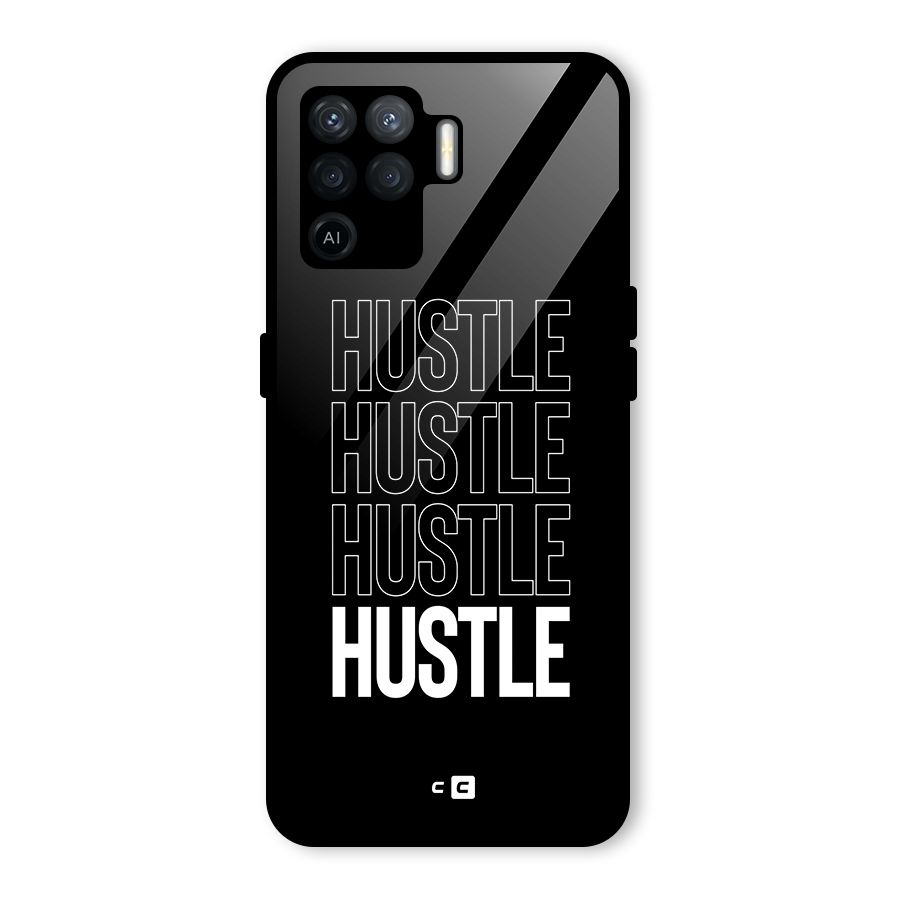 Hustle Hustle Hustle Glass Back Case for Oppo F19 Pro