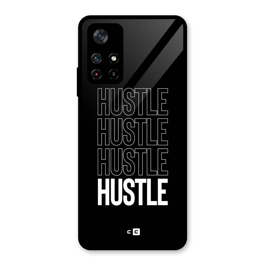 Hustle Hustle Hustle Glass Back Case for Poco M4 Pro 5G