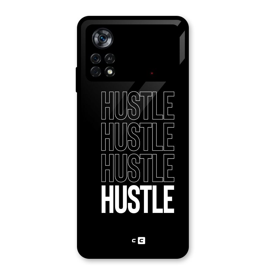 Hustle Hustle Hustle Glass Back Case for Poco X4 Pro 5G
