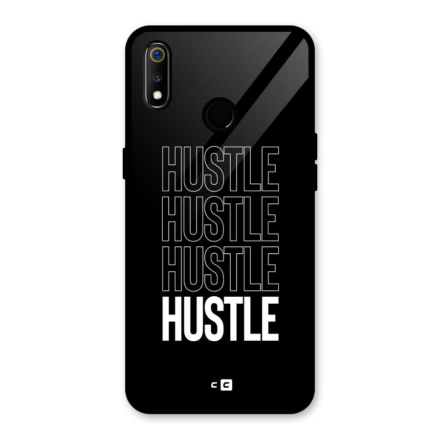 Hustle Hustle Hustle Glass Back Case for Realme 3i