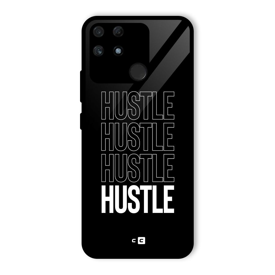 Hustle Hustle Hustle Glass Back Case for Realme Narzo 50A