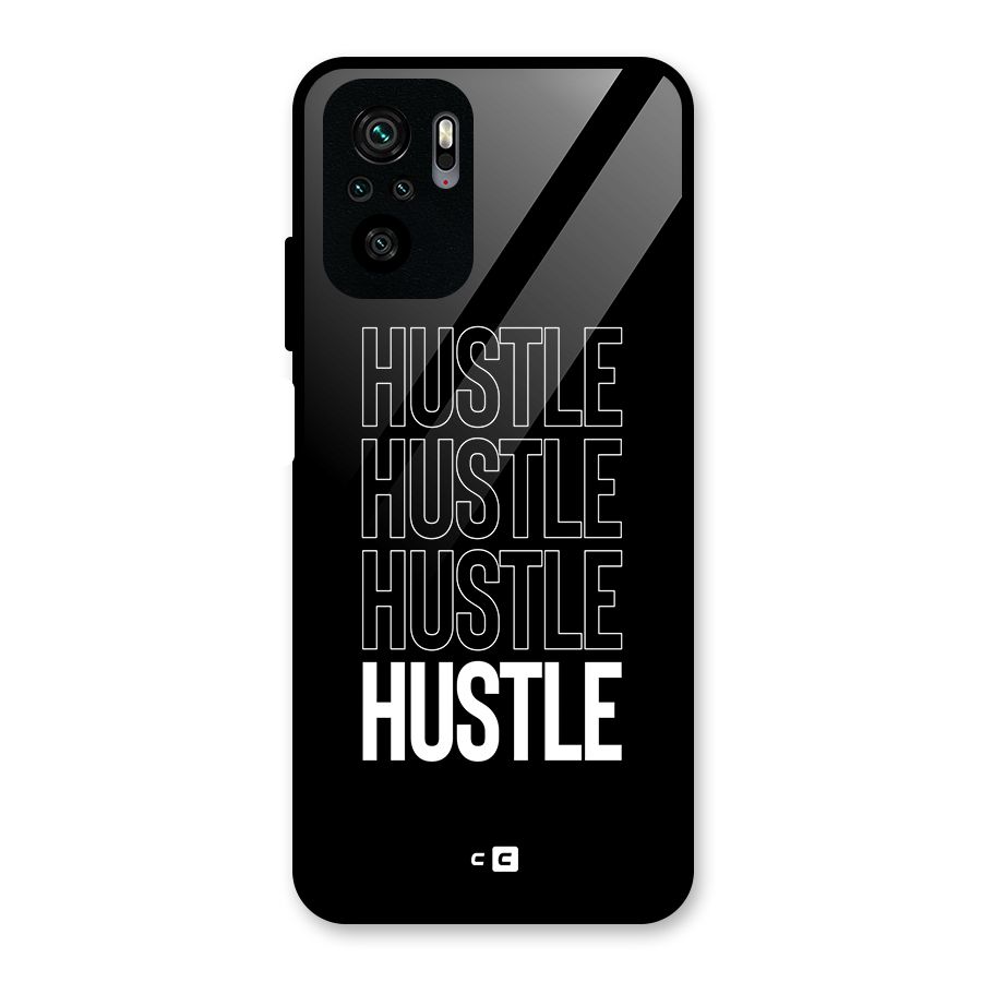 Hustle Hustle Hustle Glass Back Case for Redmi Note 10S