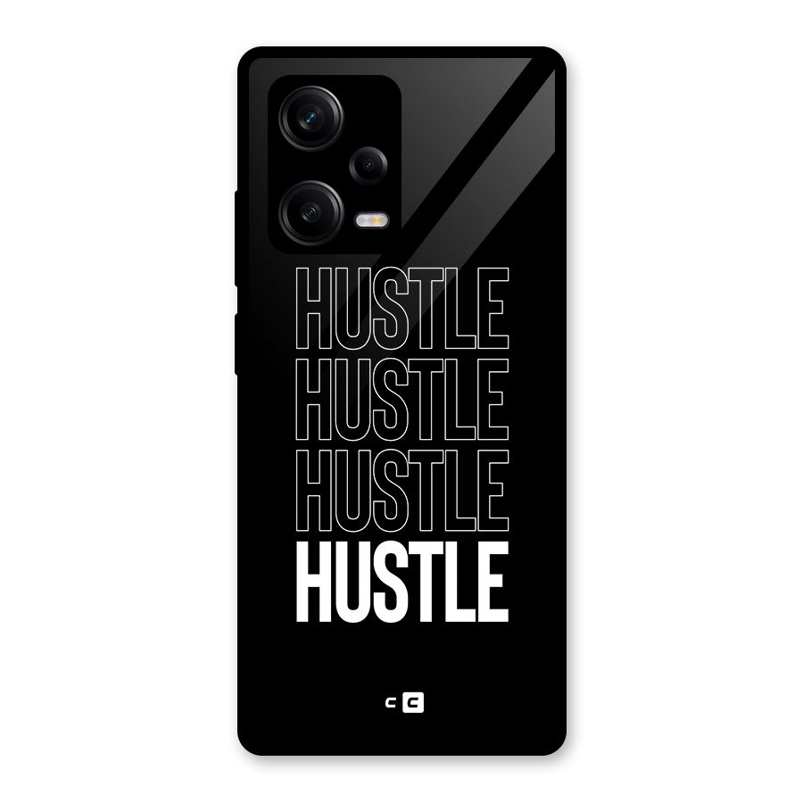 Hustle Hustle Hustle Glass Back Case for Redmi Note 12 Pro