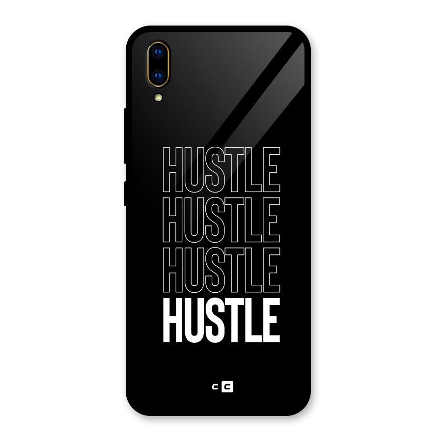 Hustle Hustle Hustle Glass Back Case for Vivo V11 Pro