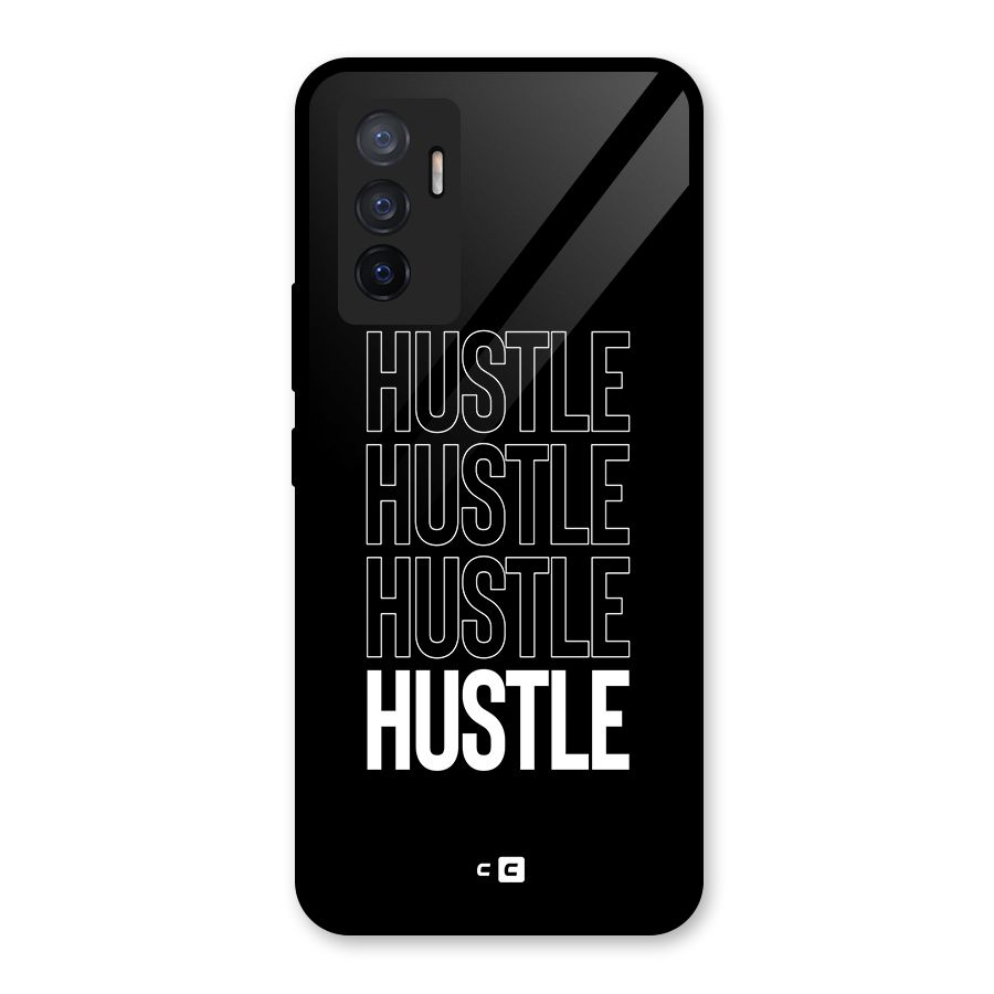Hustle Hustle Hustle Glass Back Case for Vivo V23e