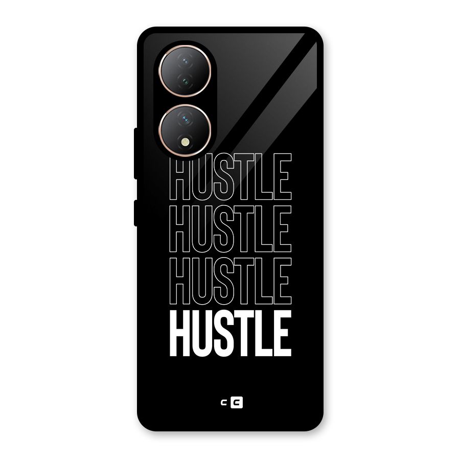 Hustle Hustle Hustle Glass Back Case for Vivo Y100A