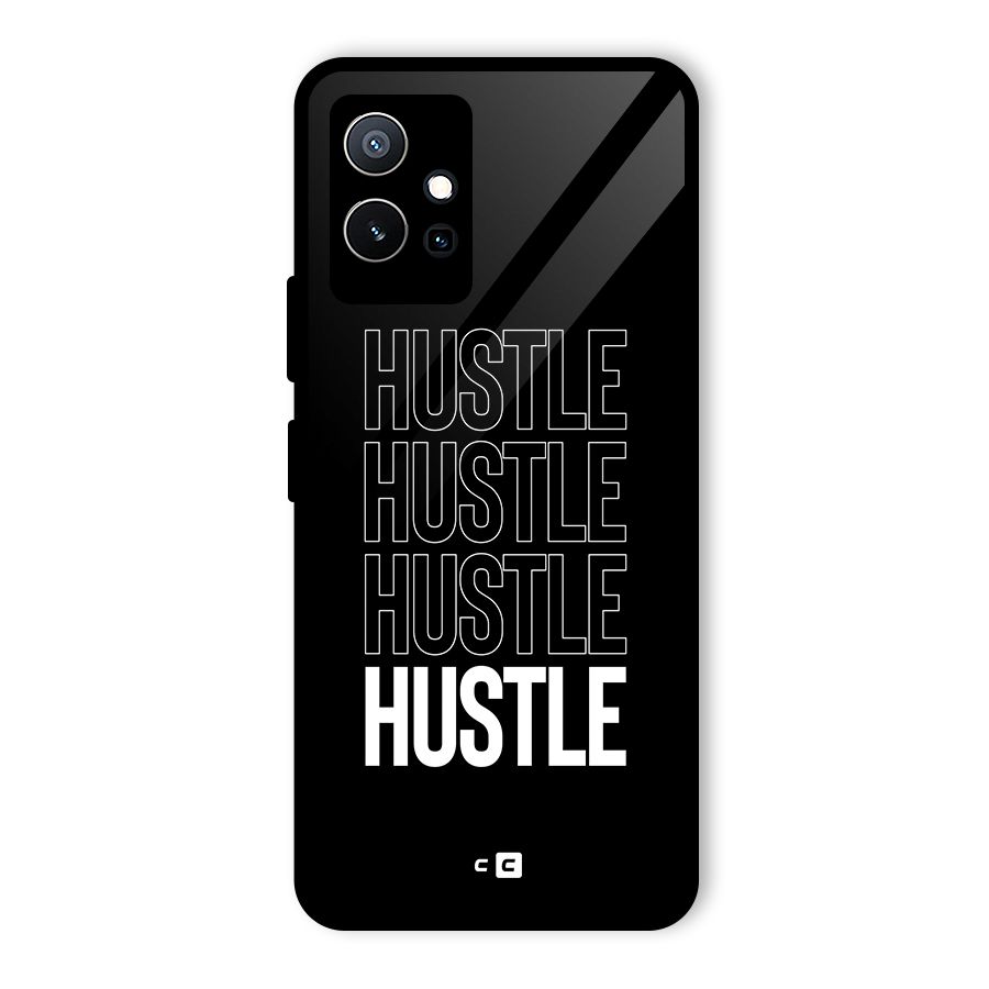 Hustle Hustle Hustle Glass Back Case for Vivo Y75 5G