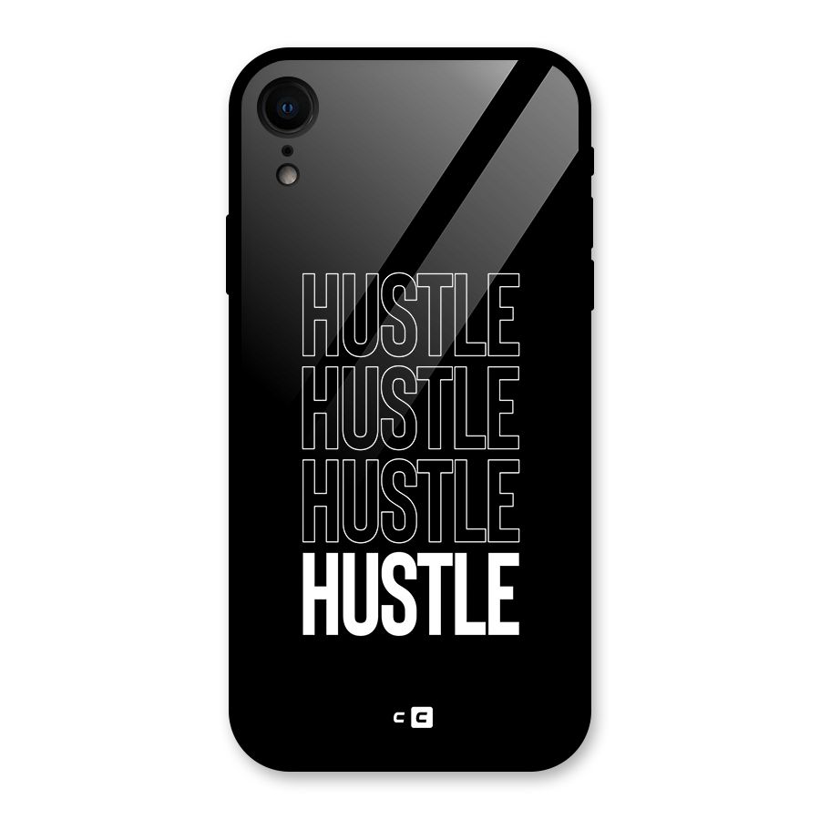 Hustle Hustle Hustle Glass Back Case for iPhone XR