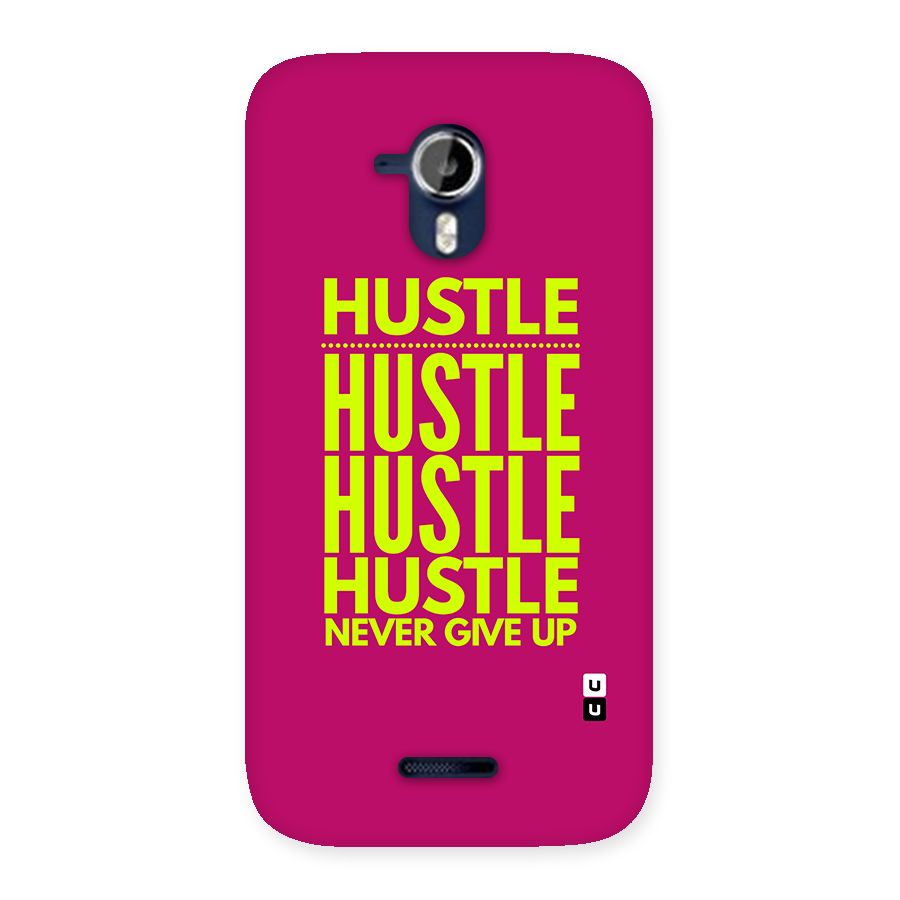 Hustle Never Give Up Back Case for Canvas Magnus A117
