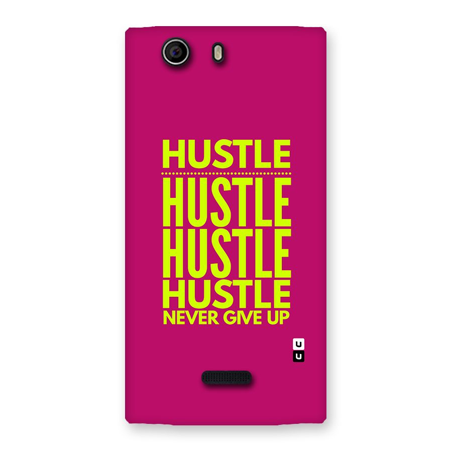 Hustle Never Give Up Back Case for Canvas Nitro 2 E311