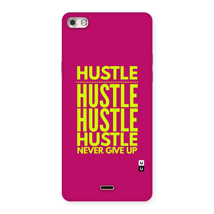 Hustle Never Give Up Back Case for Canvas Silver 5
