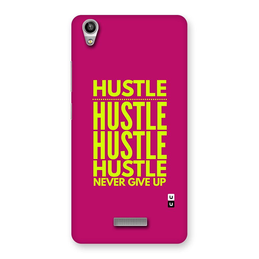 Hustle Never Give Up Back Case for Lava Pixel V1