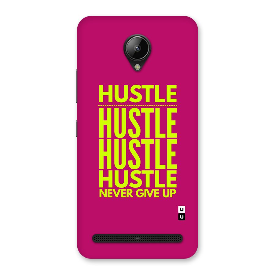 Hustle Never Give Up Back Case for Lenovo C2