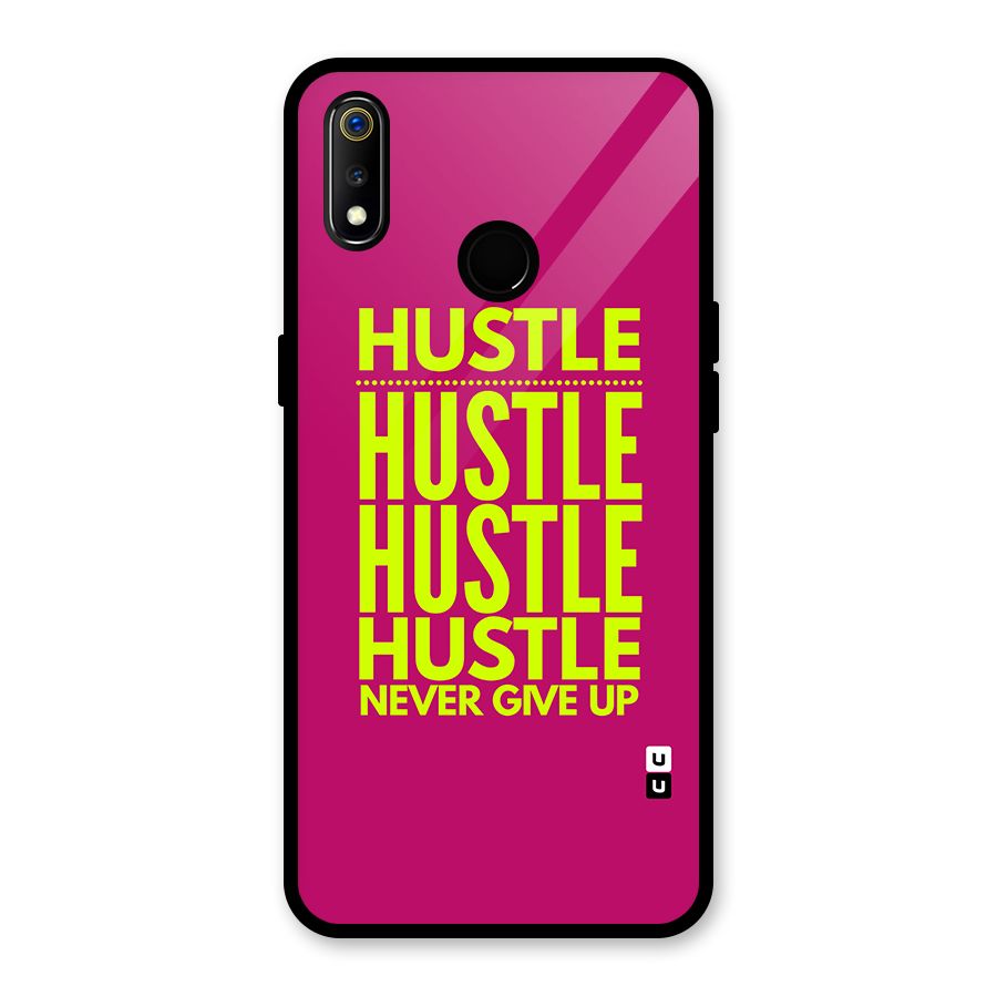 Hustle Never Give Up Back Case for Realme 3