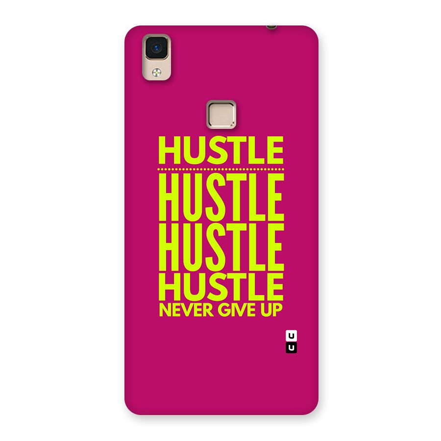 Hustle Never Give Up Back Case for V3 Max