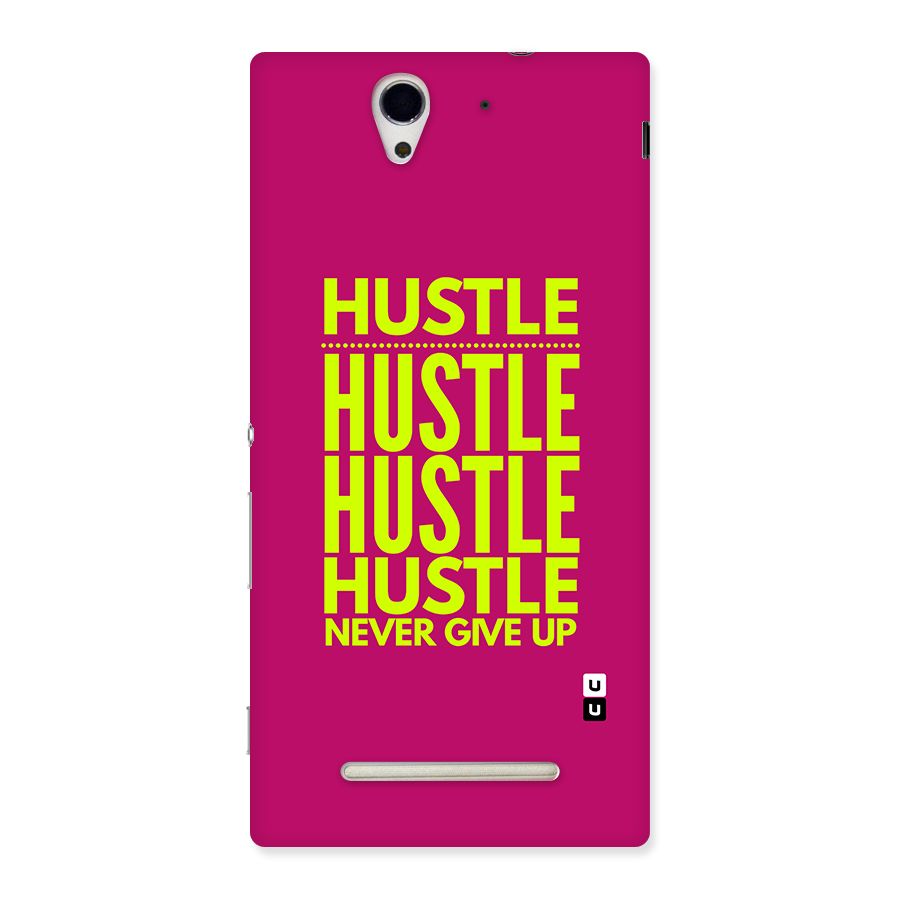 Hustle Never Give Up Back Case for Xperia C3