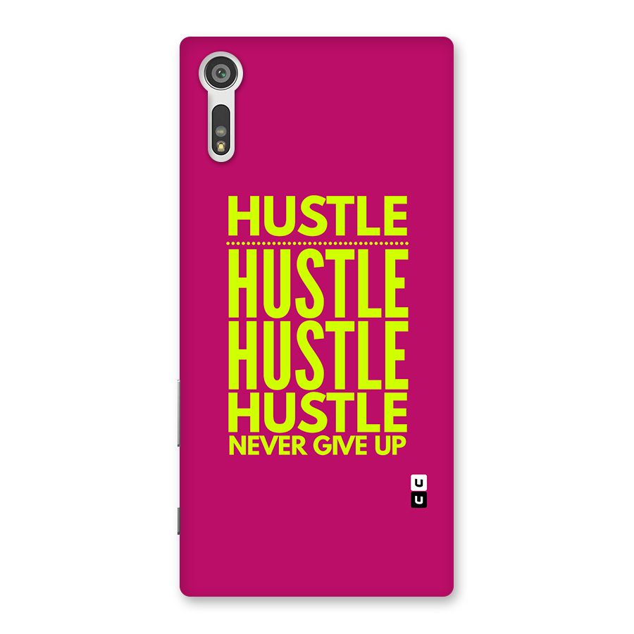 Hustle Never Give Up Back Case for Xperia XZ