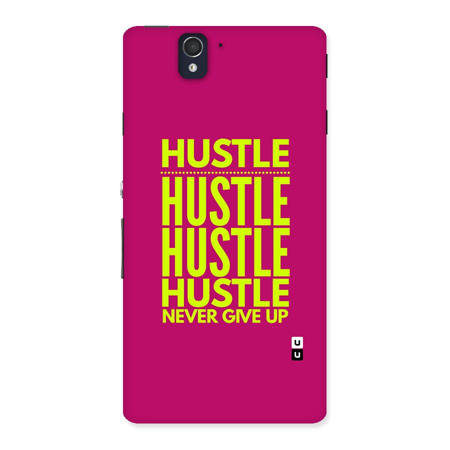 Hustle Never Give Up Back Case for Xperia Z