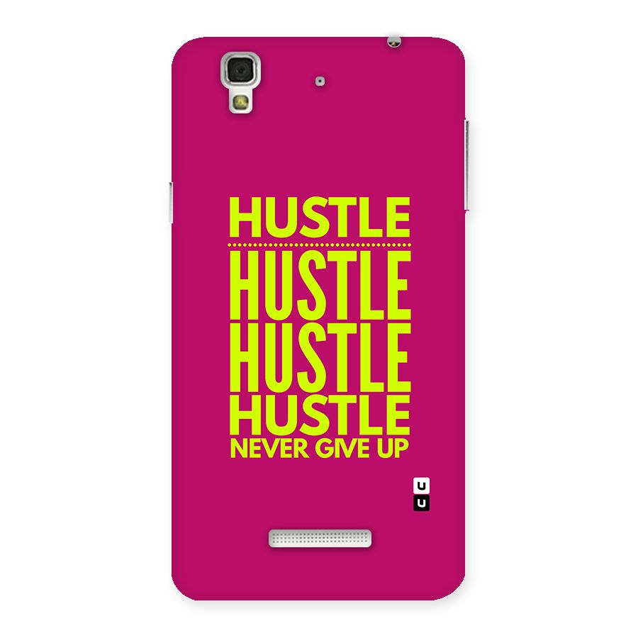 Hustle Never Give Up Back Case for Yureka