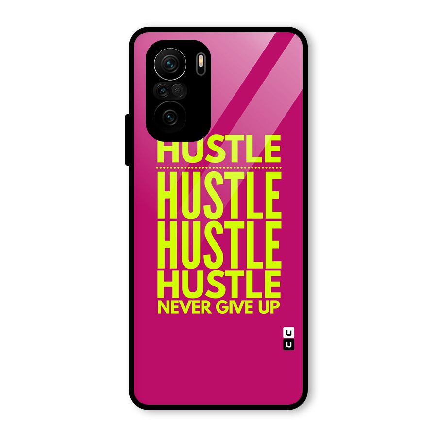 Hustle Never Give Up Glass Back Case for Mi 11X Pro