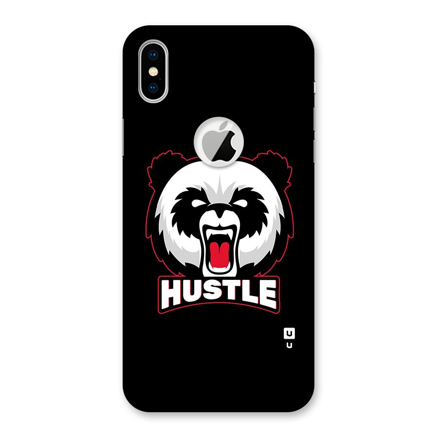 Hustle Panda Back Case for iPhone X Logo Cut