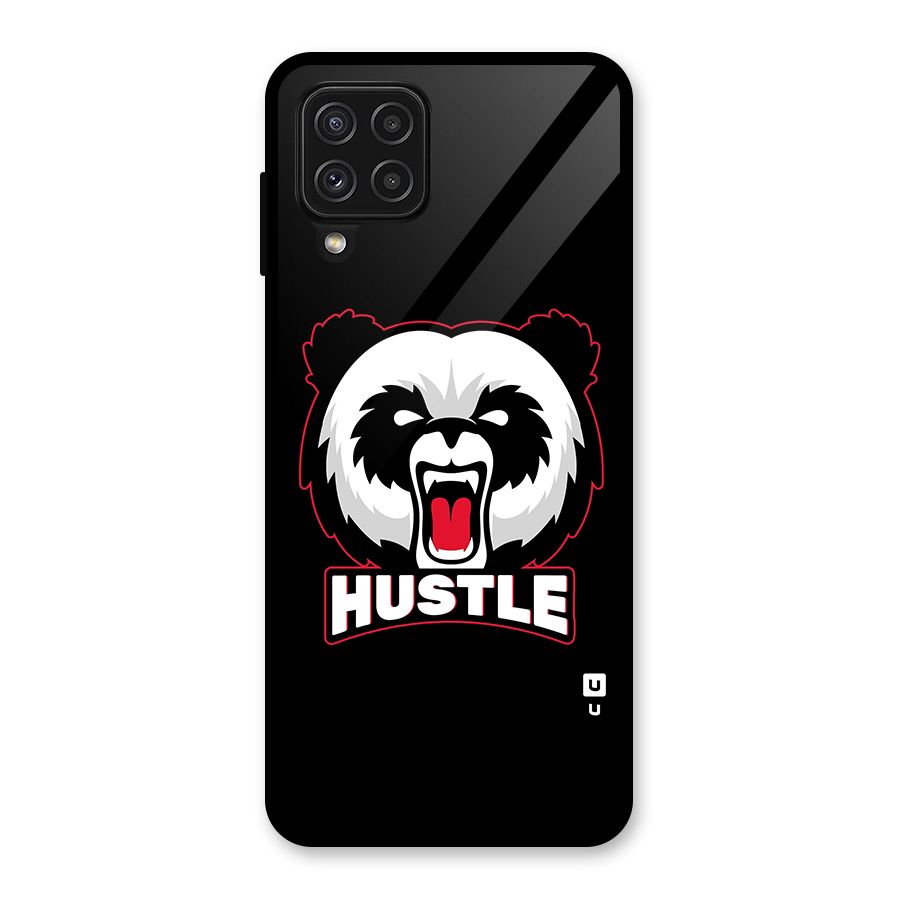 Hustle Panda Glass Back Case for Galaxy A22 4G